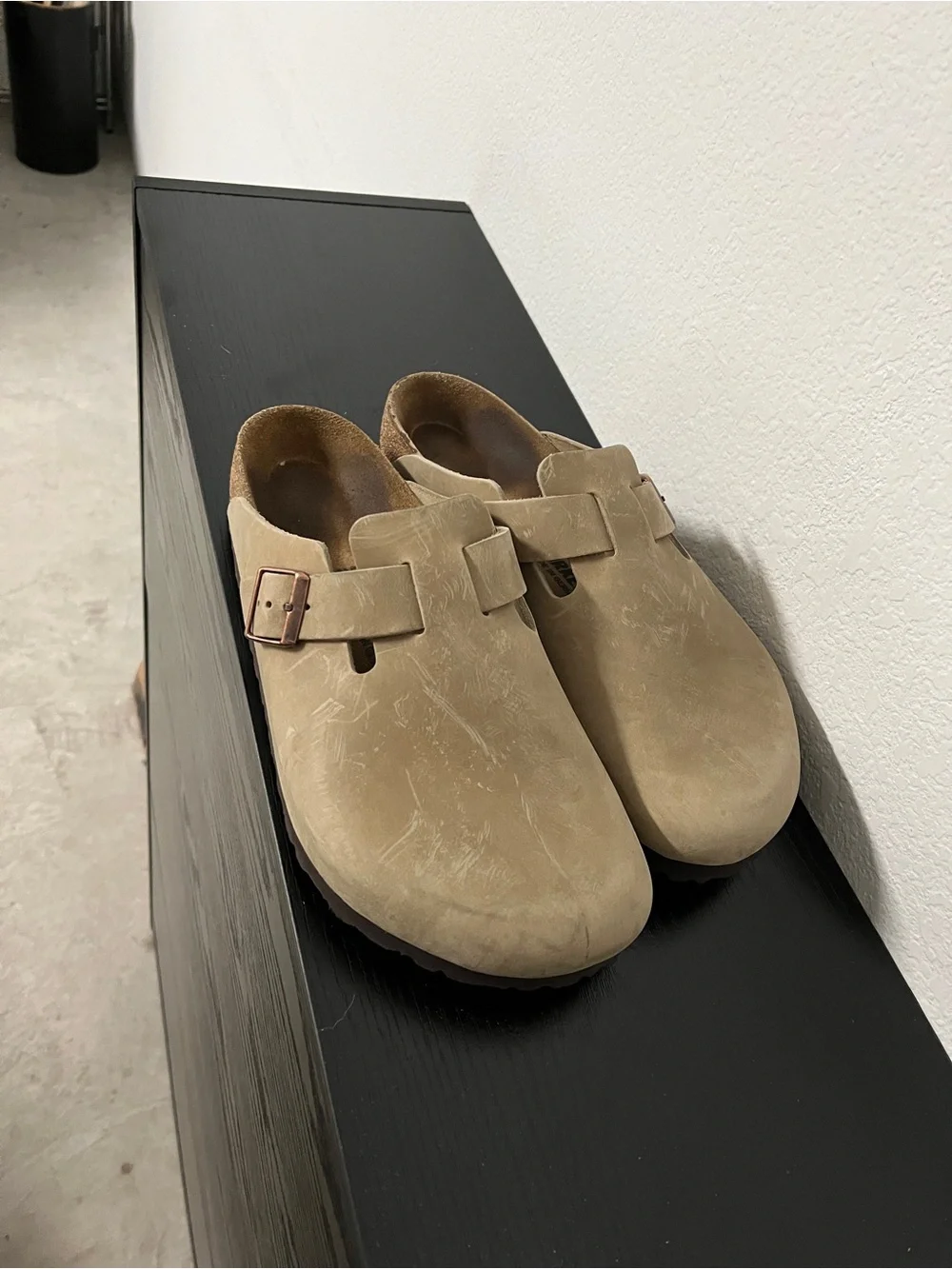 Birkenstock Boston Oiled Tobacco Brown Leather Clog Slip-On Loafers US 10 EU 43
